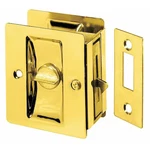 Rockwood 891.3 Locking Pocket Door Pull, Polished Brass, Clips/fasteners. Fixed Price $19.45.