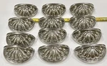 Set Of 12 Belwith Kbc Victorian Style Scalloped Fan Chrome Cabinet Pulls/screws. Fixed Price $18.00.