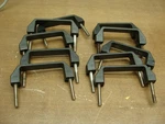 Lot Of 10 Elesa Industrial Grade Bridge Pull Handles W/threaded Studs. Fixed Price $15.99.