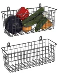 Extra Large Wire Basket 2-PACK Hanging Wall Organizer Cabinet Storage Baske.... Fixed Price $37.59.