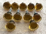 Lewis Dolin 11 Amber Mushroom Glass Drawer / Cabinet Pulls Exc Condition!. Fixed Price $30.00.
