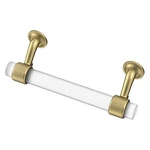 Liberty P39379C-BFG 3/4" Brushed Brass & Frosted Glass Cabinet Drawer Pull. Fixed Price $8.65.