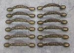 Vintage Drawer Pulls 3" Bore Hickory P7334-AM Lot Of 12 Gold. Fixed Price $48.00.