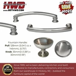 Cabinet Knobs Pulls Transitional Arch Round Brushed Nickel Kitchen Bath Drawer. Fixed Price $140.80.