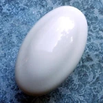 Set Of 2 White Ceramic Cabinet Knob Oval Vintage Cottage Kitchen Liberty. Fixed Price $8.00.