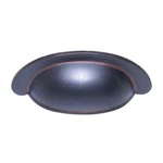 Hickory Hardware Manchester Rustic Iron 3/4" Ctr Drawer Cup Pull PA1021-RI. Fixed Price $6.61.