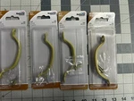New 4-PACK Lot Stanley N117-671 Baked Enamel Brass Finish Screen Door Pull. Fixed Price $12.38.