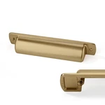 Cabdm 10 Pack 4" Center To Champagne Bronze Cabinet Cup Pulls Drawer. Fixed Price $61.26.