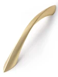 Brushed Gold Cabinet Pulls 5 Inch Arch Twisted Brass Handles Drawer Kitchen C.... Fixed Price $60.56.