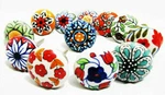 Ceramic Door Drawer Pulls Cupboard Handles Multi Color Set 5, 10, 15. Fixed Price $30.38.