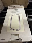 Universal Hardware UH40094 Industrial 12 C-shape Door Pull Handles, Stainless. Fixed Price $20.00.