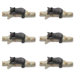 Bestgiftever Drawer Pulls Black Bear On Birch Wood Accents - Rustic Cabin Lodge. Fixed Price $63.56.