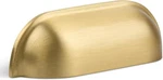 Brushed Matt Gold Cup Kitchen Drawer Pulls PACK,2-1/2 Inchsmallsolidbrassknobs. Fixed Price $16.99.
