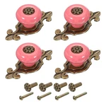 4PCS Retro Ceramic Cabinet Knobs 1-1/4" Vintage Dresser Drawer Pink. Fixed Price $17.92.