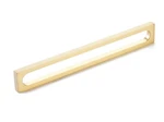 Schaub 10034-US4 Cafe Pull, Modern Oval Slot, Satin Brass, 8" C-c. Fixed Price $50.40.