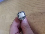 Lot 4 Vintage Chrome Cabinet Knob Black Lines Drawer Pull Handle Amerock Square. Fixed Price $19.98.