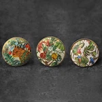 Ceramic Tropical Cabinet Drawer Knobs Gold Cupboard Pull Handles. Fixed Price $48.99.