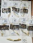 Vintage Lot Of 8 Amerock Guardian Cabinet Pulls BP-1334-074 Brass Gold- 90S Nwt. Fixed Price $34.99.