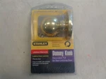 Stanley Dummy Knob For Non Latching Door Bright Brass 63-4020-030. Fixed Price $8.97.