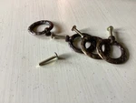 Furniture Hardware Drawer Ring Pull Matte Brown 1/5 Diameter Box Of 200 Pieces. Fixed Price $110.00.
