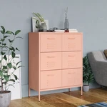 Drawer Cabinet Pink 31.5"X13.8"X40" Steel. Fixed Price $483.90.