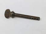 Antique Thumb Turn With Four Hole Spindle, Brass Finish, 4-7/8" Overall Length. Fixed Price $19.99.