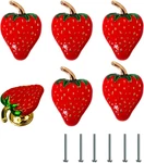 6PCS Strawberry Cabinet Knobs,drawer Creative Decorative Furniture. Fixed Price $31.75.