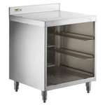 New 24" Under Bar Glass Storage Rack Drainboard Stainless Nsf Regency #7594. Fixed Price $524.99.