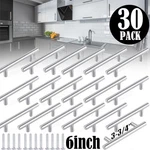 30PACK Brushed Nickel Kitchen Cabinet Pulls Stainless Steel Drawer Bar Handles. Fixed Price $21.28.