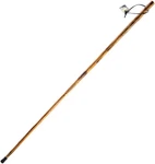 Survivor Ries Wooden Walking/hiking Stick With Hand-carved Howling Wolf Design,. Fixed Price $49.99.