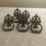 National Lock Spade Tip Colonial Drop Ring Bail Drawer Pulls 4.5" Vintage. Fixed Price $17.38.