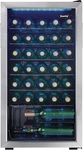 36-BOTTLE Stainless Steel Wine Cooler With Glass Door For Home Bar & Kitchen. Fixed Price $583.99.