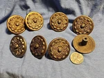 8PC Solid Bronze Drawer Pulls CK-1157 Made In Canada. Fixed Price $14.88.