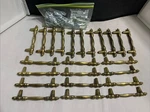 Lot Of 23 Vintage Amerock 155-1 Antique Brass Cabinet Drawer Pulls Handles D6. Fixed Price $34.95.