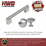 Square Bar Pull Handle Round Knob Brushed Nickel Modern Kitchen Cabinet Drawer. Fixed Price $75.20.