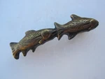 Sierra Lifestyles SL-681404 Fish Pair Cabinet Drw Pull Antique Brass Rigth Facin. Fixed Price $24.50.