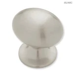 (5 Pack) 1-3/16 Inch Medium Fusilli Football Knob Satin Nickel. Fixed Price $24.00.