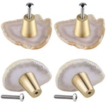 Mookaitedecor Agate Slice Cabinet Knobs With Screws Set Of 4, Drawer Pull Han.... Fixed Price $42.62.