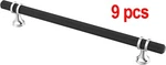 Alzassbg Pack Black And Silver Cabinet Pulls 7-1/2 INCH(192MM) Hole Centers. Fixed Price $32.79.
