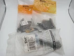 4) Amerock BP7580-AE Antique English Non-self-closing Hinges + BP4449-PWT Handle. Fixed Price $8.64.