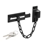 Prime-line Steel, Black, Keyed Chain Door Guard Latch P/n: U110938. Fixed Price $16.95.