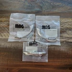 Mng Striped Pull, 3" Satin Chrome Lot Of #12621 - Opened, Sealed. Fixed Price $19.99.