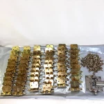 Lot Of 60 AMEROCK7128 Brass Self Closing Cabinet Door 3/8" Inset Hinges & Screws. Fixed Price $59.90.
