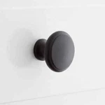Signature Hardware Nantes Brass Cabinet Knob , Matte Black - New Pack Of 2!. Fixed Price $17.99.