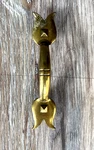 1 Keeler House Furniture Cabinet Handle Pull Tulip Shape Brass N7536 Salvage. Fixed Price $6.99.