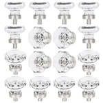Hiemey 16 Pcs Glass Crystal Dresser Cabinet Knobs Brushed Nickel, Octagon. Fixed Price $98.26.