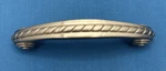 Set Of 6 Amerock Drawer Pulls Satin Nickel Handles 3" On Center Rope Accent. Fixed Price $24.00.