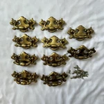 10 Vintage Keeler Brass Co Kbc 2 N19564 Chippendale Batwing Drawer Handles Pulls. Fixed Price $49.95.