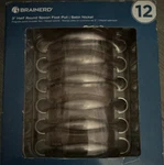 Brainerd 3 C-c Half Round Spoon Foot Cabinet Pulls Satin Nickel, 12 Pack. Fixed Price $15.95.