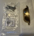 Top Knobs M2223 Charlotte Cup Pull 9/16" (c-c) Honey Bronze. Fixed Price $8.00.